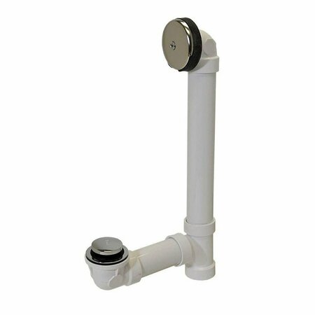 THRIFCO PLUMBING Toe Touch 1-1/2 in. Schedule 40 PVC 1-Hole Bath Waste and Overflow Drain Kit 7243057